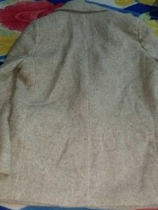 Beige Casual Blazer