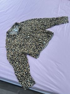 Zara Leopard Print Crop Top - S
