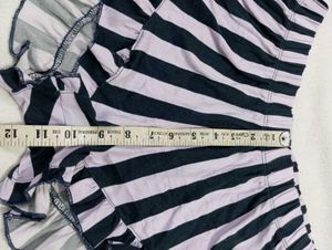 Striped Ruffle Shorts