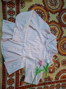 Chic Striped Button-Up Shirt
