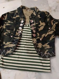 Top With Cotn Jacket