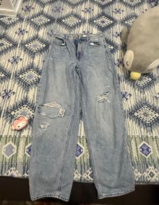 H&M Ripped Blue Denim