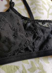 Floral Embroidery Everyday Cotton Bra