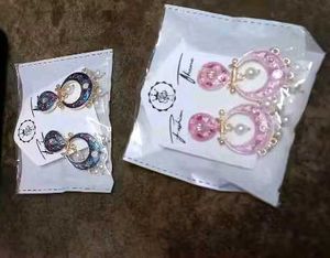 combo pack of 2 Purple Jhumka Blue Jhumkhas
