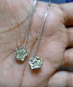 925 Silver Sui Dhaga With Pearls And Cz Stone