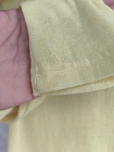 Soft Yellow Long Sleeve Top (transparent)
