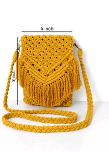 Macrame Crossbody Bag