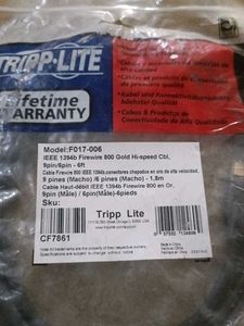 Tripp Lite Firewire 800 Cable F017-006
