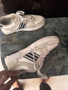 Classic White &amp; Black Sneakers