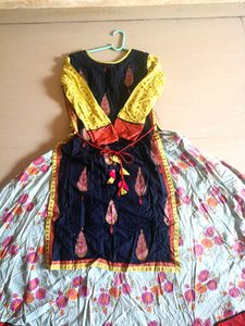Premium Cotton Layered Anarkali Gown dress🌸