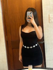 Chic Black Halter Neck Mini Dress