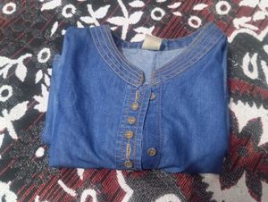 2 piece denim kurta