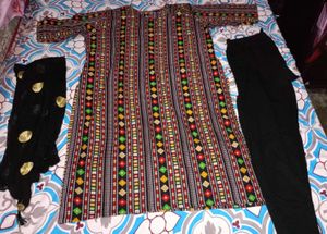 Printed Kurta Set with Dupatta
