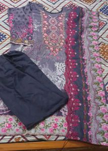 Embroidered Kurta Set with Trousers