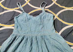 Korean One Piece Denim Dress For Women