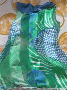 Vibrant Abstract Print Sleeveless Top