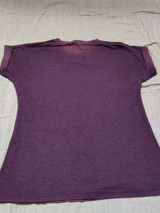 Purple "Hello Weekend" T-Shirt