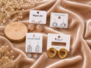 Set of 4 Fashion Earrings