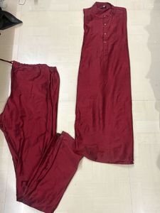 Maroon Kurta Set