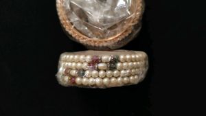 Elegant Beaded &amp; Pearl Bangles Set