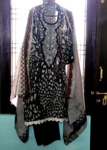Brand New Black &amp; Grey Pakistani Kurta Set