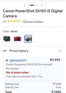 🚨Canon Digital Camera with Case &amp; SD Card