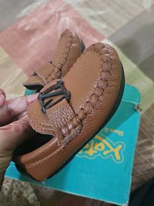 Toddler Brown leather Loafers shoes