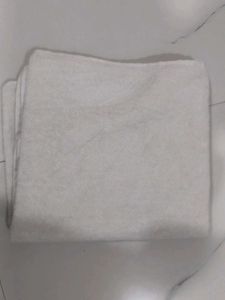 Plush White Bath Towel