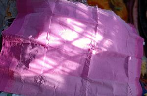 Pink Tangail Saree With Blouse