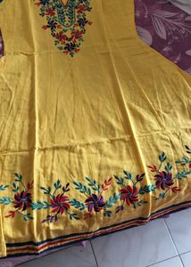 Embroidery Anarkali kurti