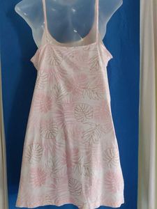 F&amp;F Soft Pink Leaf Print Nightgown