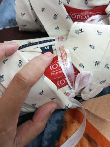 Beige Colour Printed Shirt