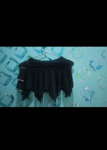 girls Black Sequined top n skirt