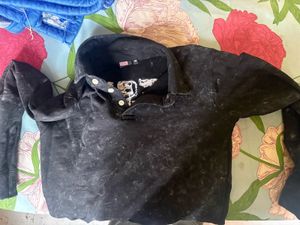 Men's Black Long Sleeve Polo Shirt