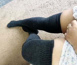 Lot of 2 Pairs Thigh High Socks