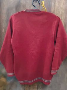 Maroon V-Neck Sweater