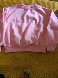 Pink Pullover Sweatshirt