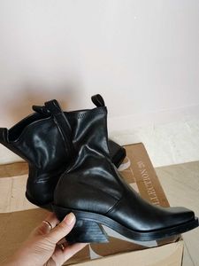 Zara Square Toe Cowboy Ankle Boots