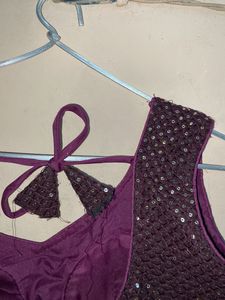 Sequence Blouse In Wine Colour❤️‍🔥