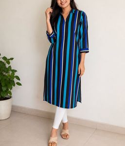 Chic Striped Knee-Length Dress