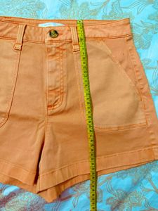 Peach High-Waist Shorts