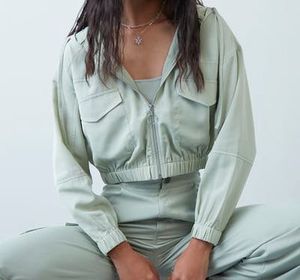 Nuon Sage Katz Cropped Jacket