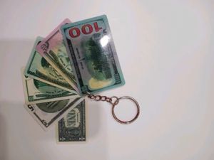 US Dollars Money-Themed Keychain