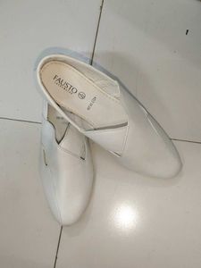 White Fausto Flats