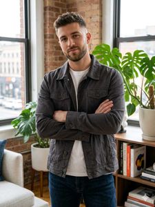 Blue Saint Men's Stylish Dark Grey Jacket