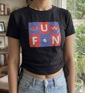 Cute Graphic Crop Top