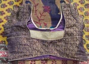 ✨ Gorgeous Chanderi Silk Gold work Saree and Blous