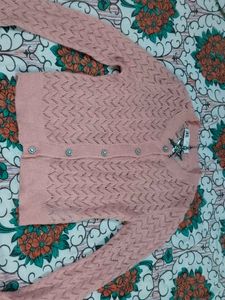 Chic Pink Button-Up Cardigan