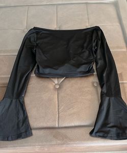Urbanic Black Bell Sleeve Top