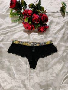 Black Lace Thong